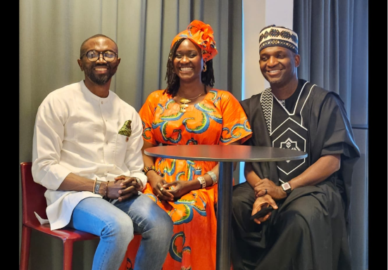 DCC team members in traditional African attire